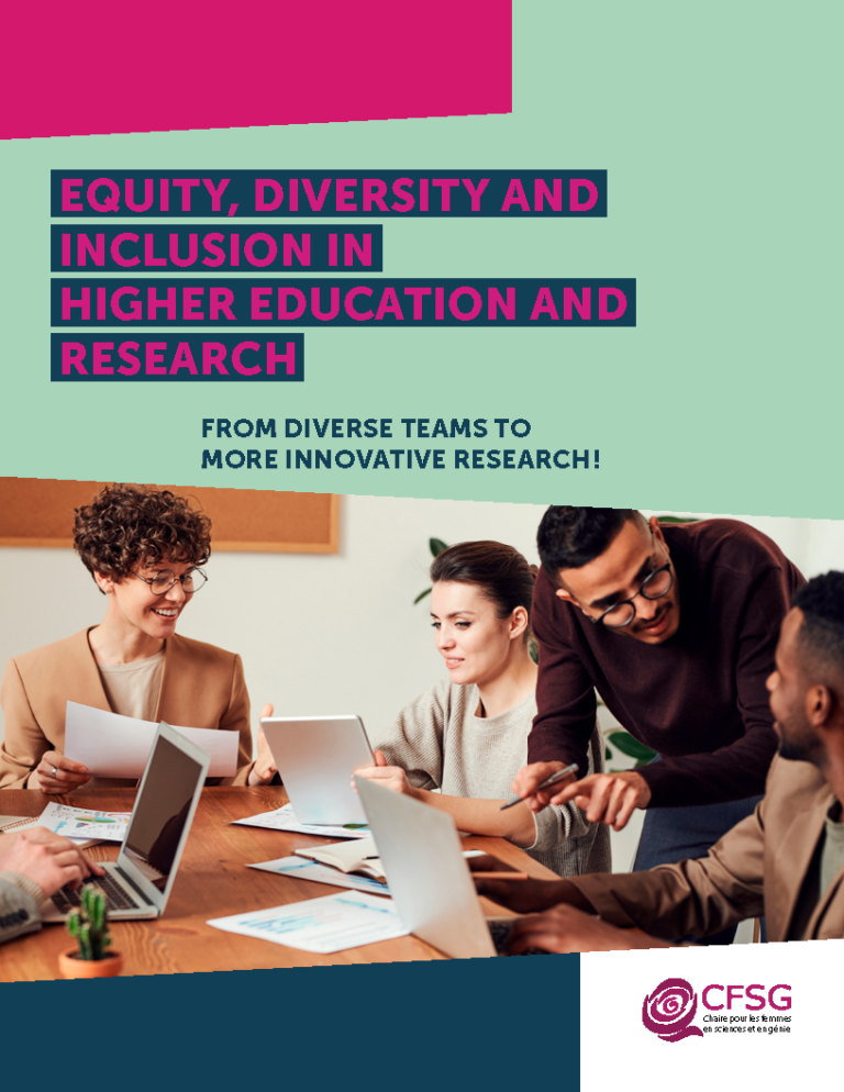 Equity, Diversity and Inclusion in Higher Education and Research: From Diverse Teams to More Innovative Research!
